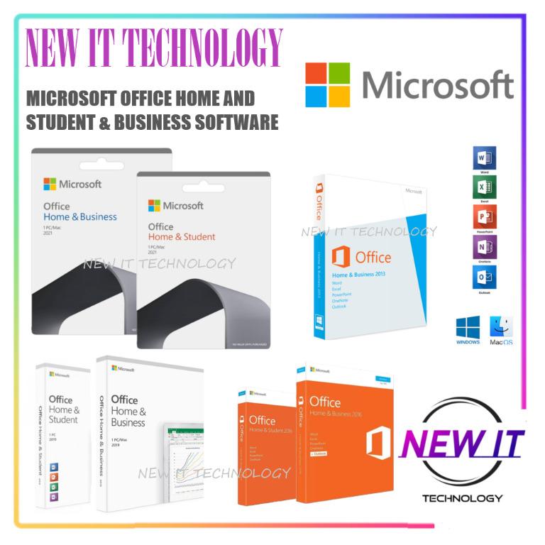 MICROSOFT OFFICE HOME & STUDENT / BUSINESS ( 2013 / 2016 / 2019 / 2021 )  ESD & RETAIL MEDIALESS PACK SOFTWARE, Mobile Phones & Gadgets, Tablets,  Windows on Carousell