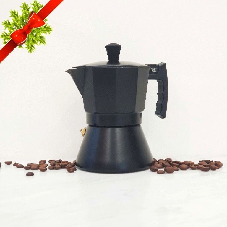 MOKA POT Italian Espresso Coffeemaker For Induction Hob Stainless