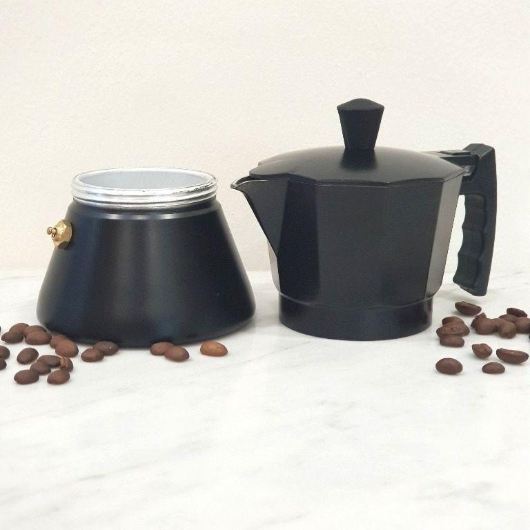 MOKA POT Italian Espresso Coffeemaker For Induction Hob Stainless