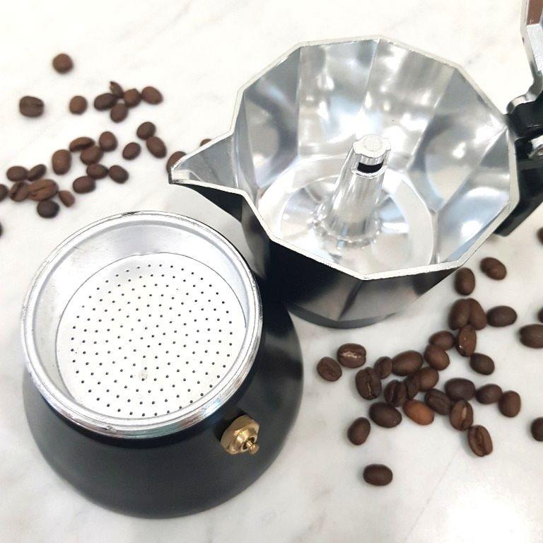 MOKA POT Italian Espresso Coffeemaker For Induction Hob Stainless