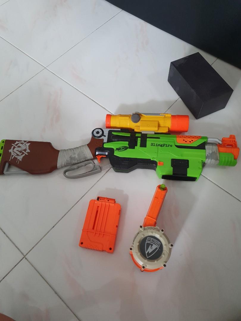 Nerf Slingfire 18 dart drum mag Hobbies Toys Toys Games on