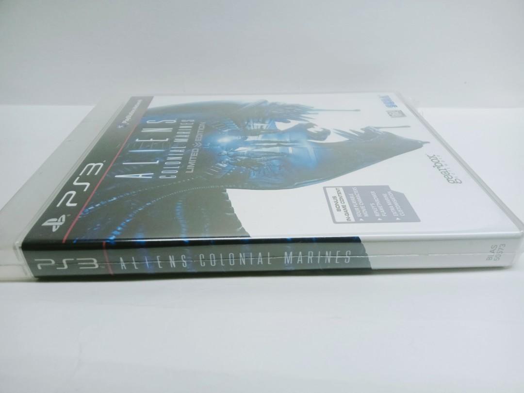 (New) Alien Colonial Marines "Limited Edition" - PS3 game (Category: PlayStation) located in Mendez-Nunez. Submitted by sf2_gameshop (Listing ID 1129747109, Image 3). Description: Condition: new and sealed though a portion of the plastic seal has some tear (see back photo - upper part). Genre: First-person shooter Mode: Single-player, multiplayer Region: 3 - Asia Voice: English Text: English Manual: English Feel free to chat for any queries and p