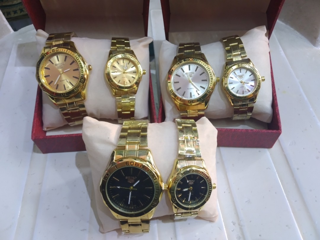 NEW] Seiko Couple Watches, Luxury, Watches on Carousell