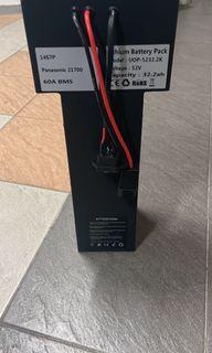 Panasonic 52V 32AH 21700 cells 60a BMS discharge