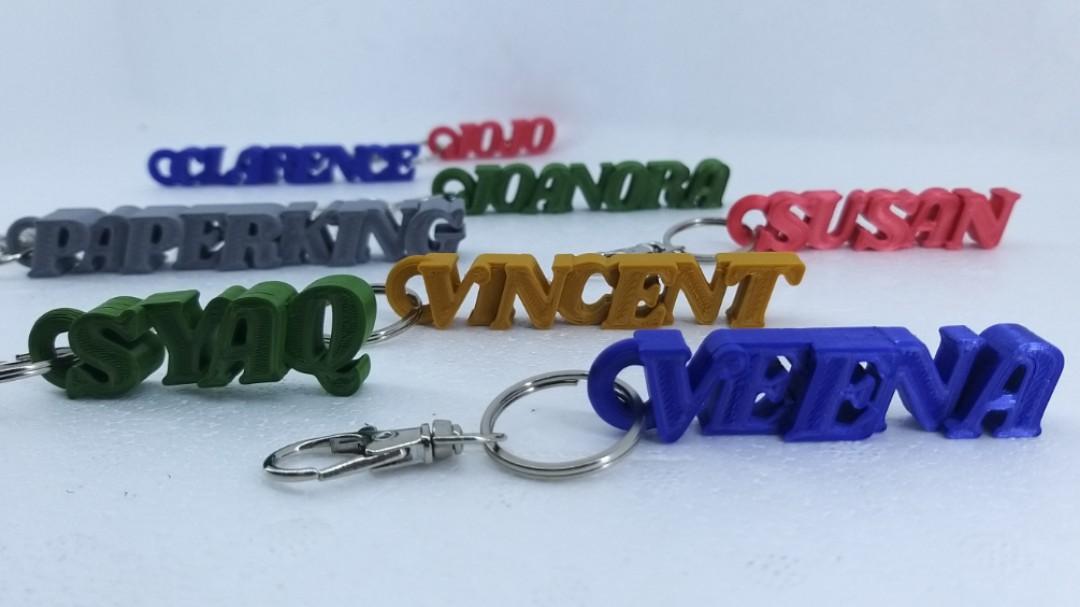 Customized 3d hotsell printed keychain