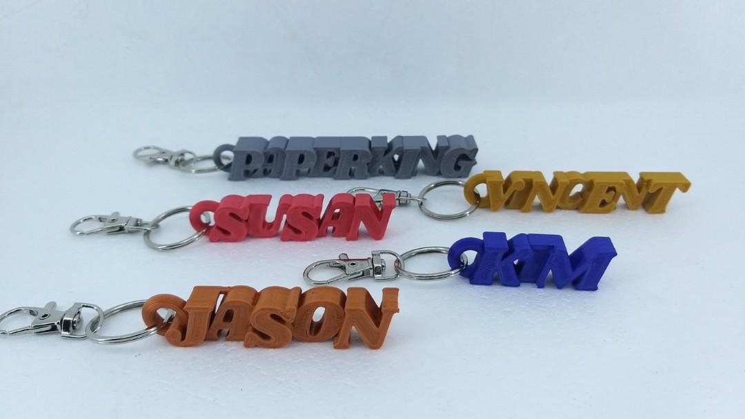 Customized 3d clearance printed keychain