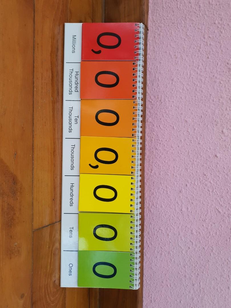 Place Value Flip Chart, Hobbies & Toys, Toys & Games on Carousell