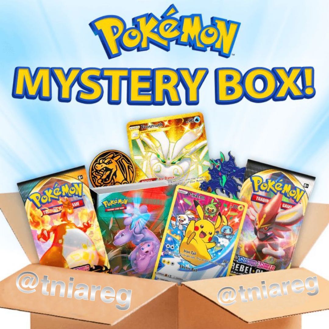 Pokemon Mystery Box Guaranteed PACKS and Secret Rare/Gold Card/Full Art AND MORE 