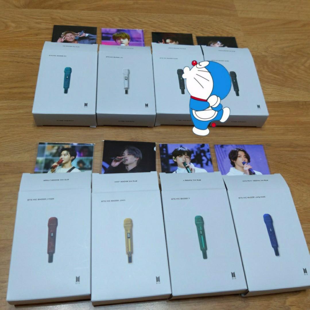 [PREORDER] BTS Mic Badge, Hobbies & Toys, Collectibles & Memorabilia, K