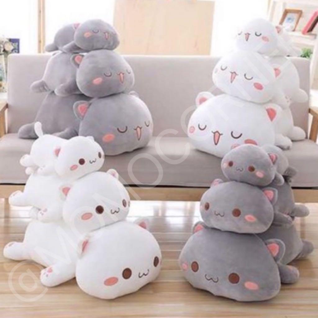 Cat peach plush deals