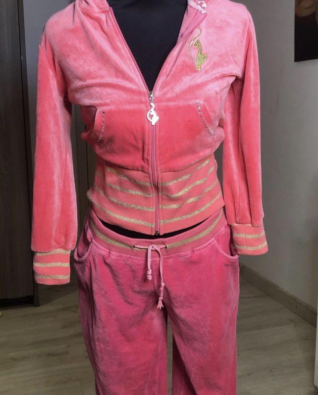 Pink baby phat sweatsuit new arrivals