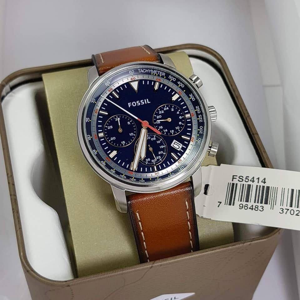 Goodwin chronograph discount luggage leather watch