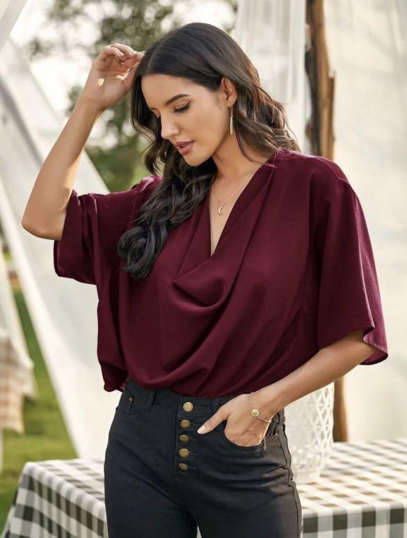 Red plus size top new arrivals