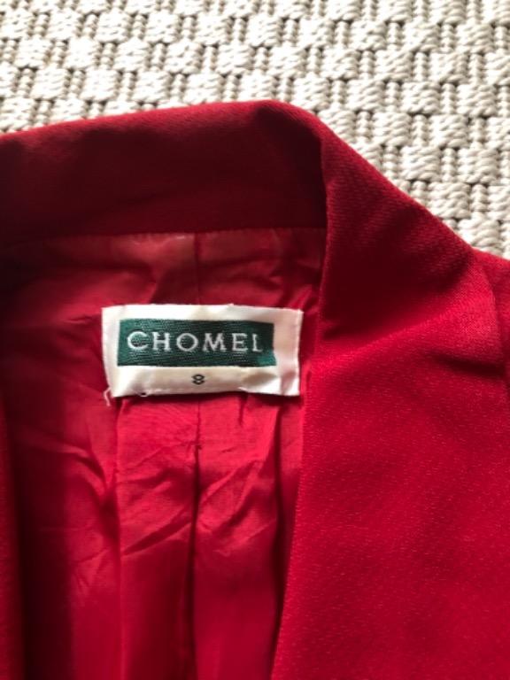 Red jacket gold buttons shop