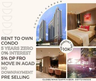 RENT TO OWN STUDIO 1BR 10K Monthly Condo RFO MOVEIN FAST COVENT UBELT ORTIGAS CUBAO Nr. SM STAMESA