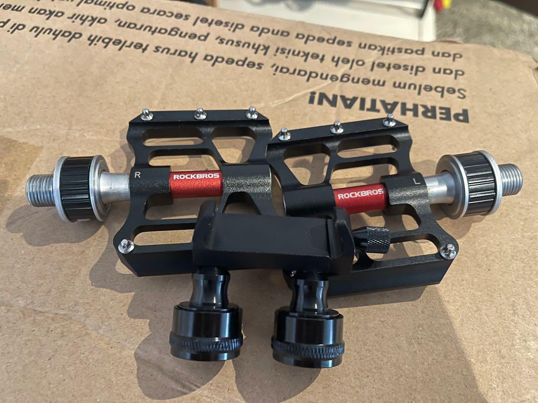 rockbros quick release pedal&holder, Sports Equipment, Bicycles & Parts