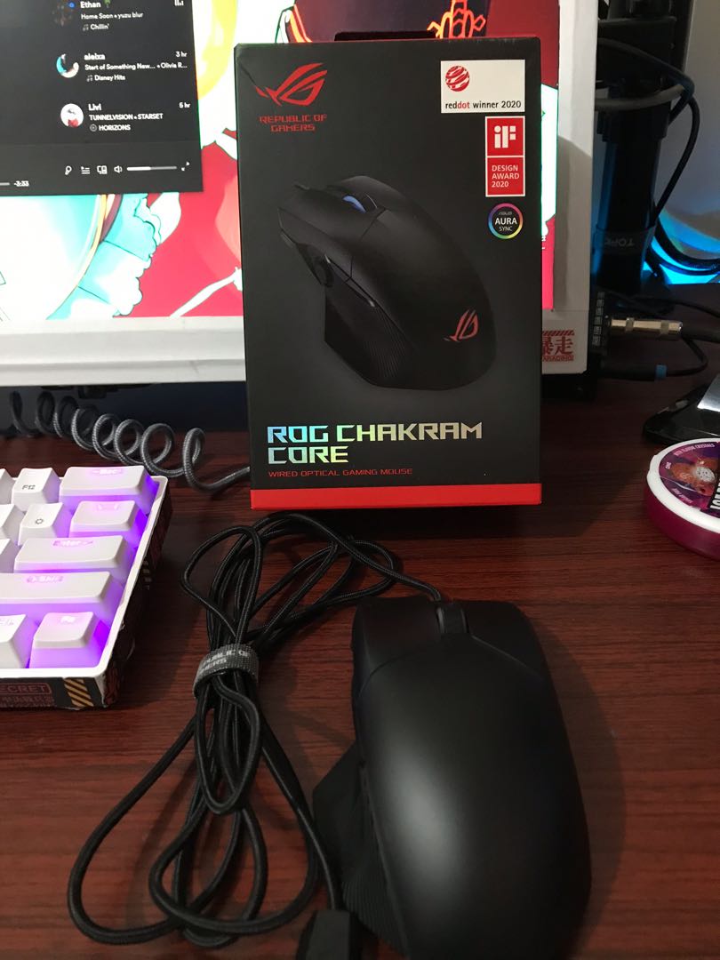 Rog Chakram Core Mouse Computers Tech Parts Accessories Mouse Mousepads On Carousell