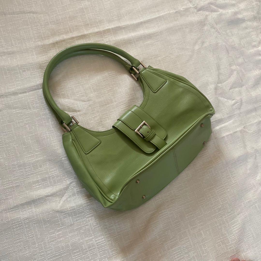 Sage Green Baguette Bag (Category: Shoulder Bags) located in Naga. Submitted by sushigrrrl (Listing ID 1129709445, Image 2). Description: — thrifted (but never used it) — flaw: small dark stains (not sure if removable) .
