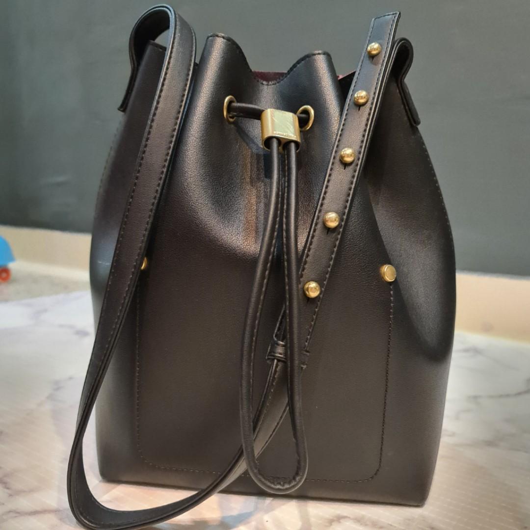 SALE Sometime by Asian Designers Bucket Bag Black