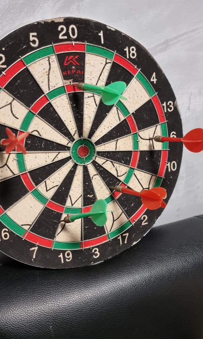 Selling Preowned Traditional Old School Dart Board, Hobbies  Toys, Toys   Games on Carousell