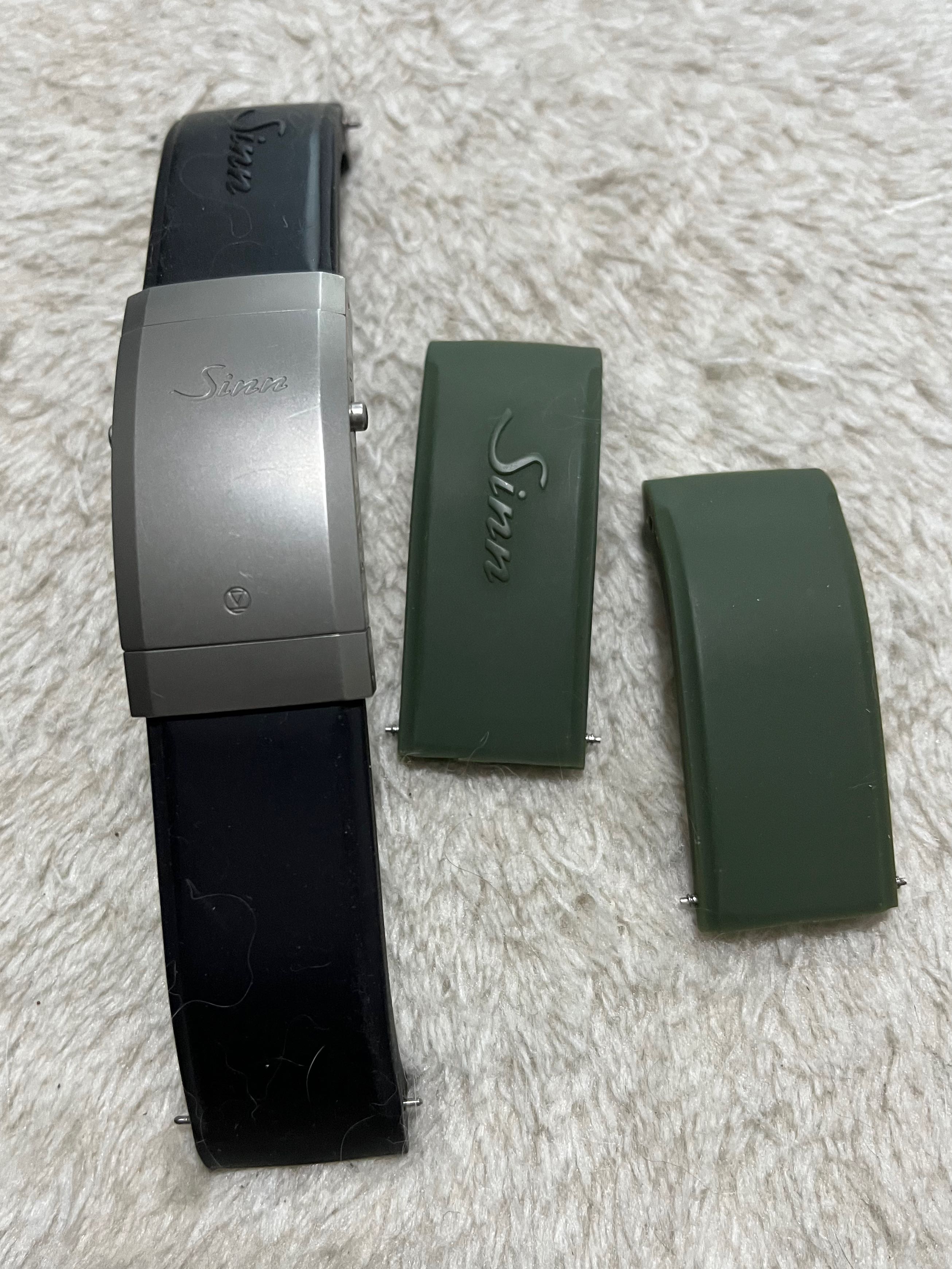 Sinn U1 Tegimented Deployment Clasp with Rubber Luxury