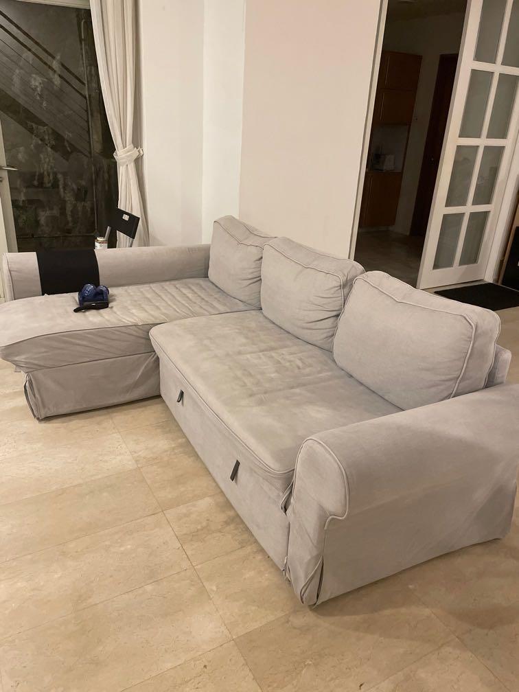 Sofa; Moving out; L Shaped; Pull out couch; 3 seater; IKEA couch