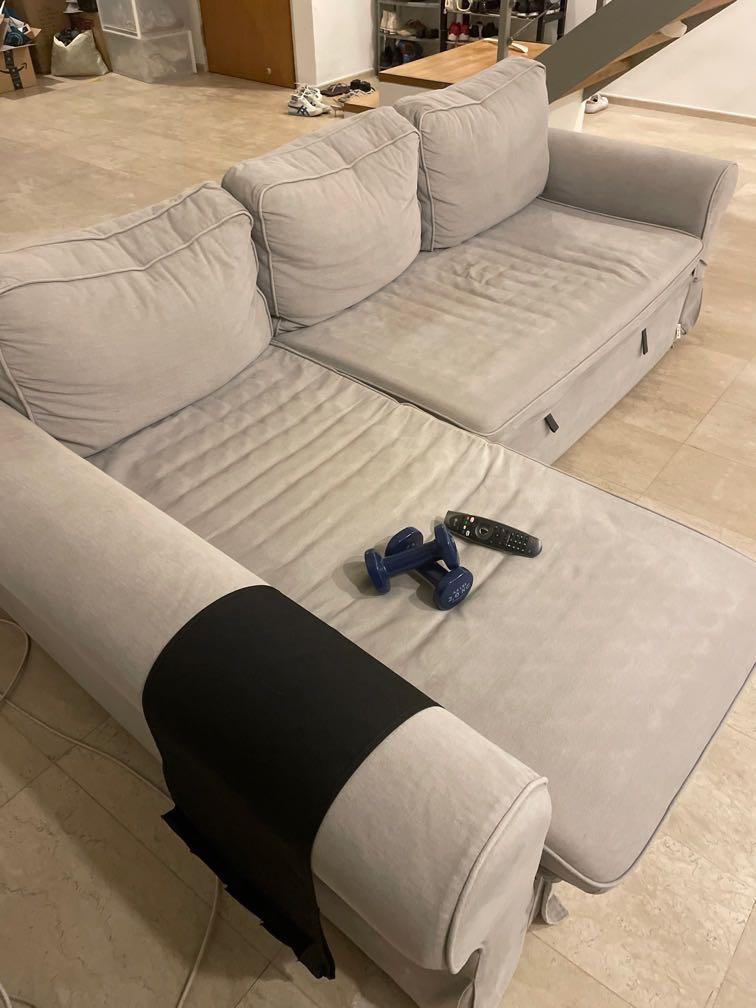 Sofa; Moving out; L Shaped; Pull out couch; 3 seater; IKEA couch