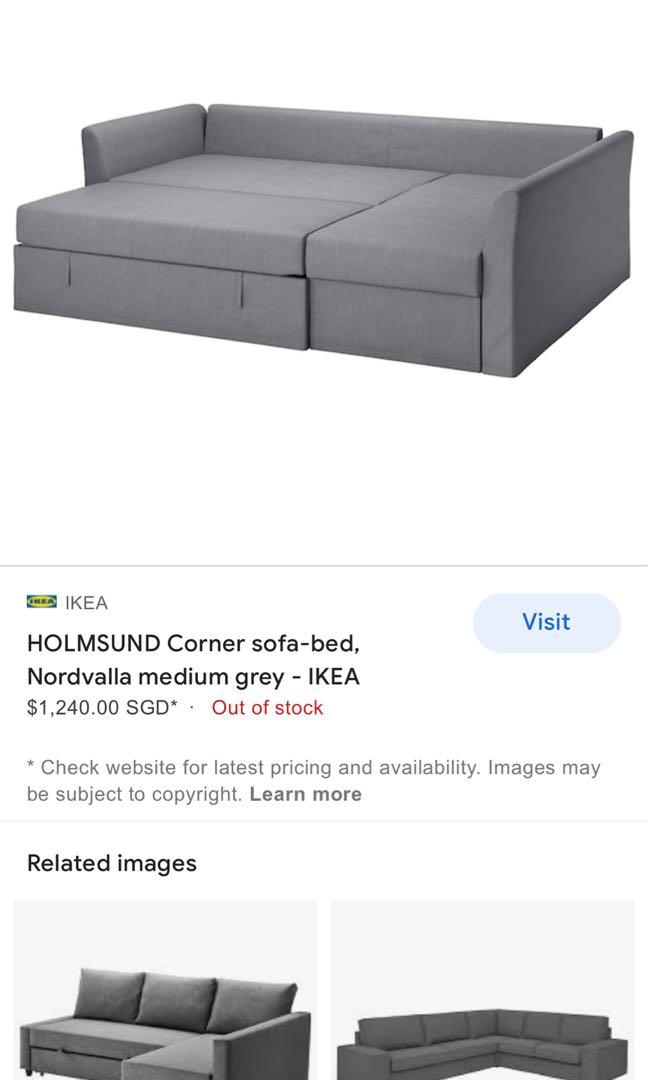 Sofa; Moving out; L Shaped; Pull out couch; 3 seater; IKEA couch