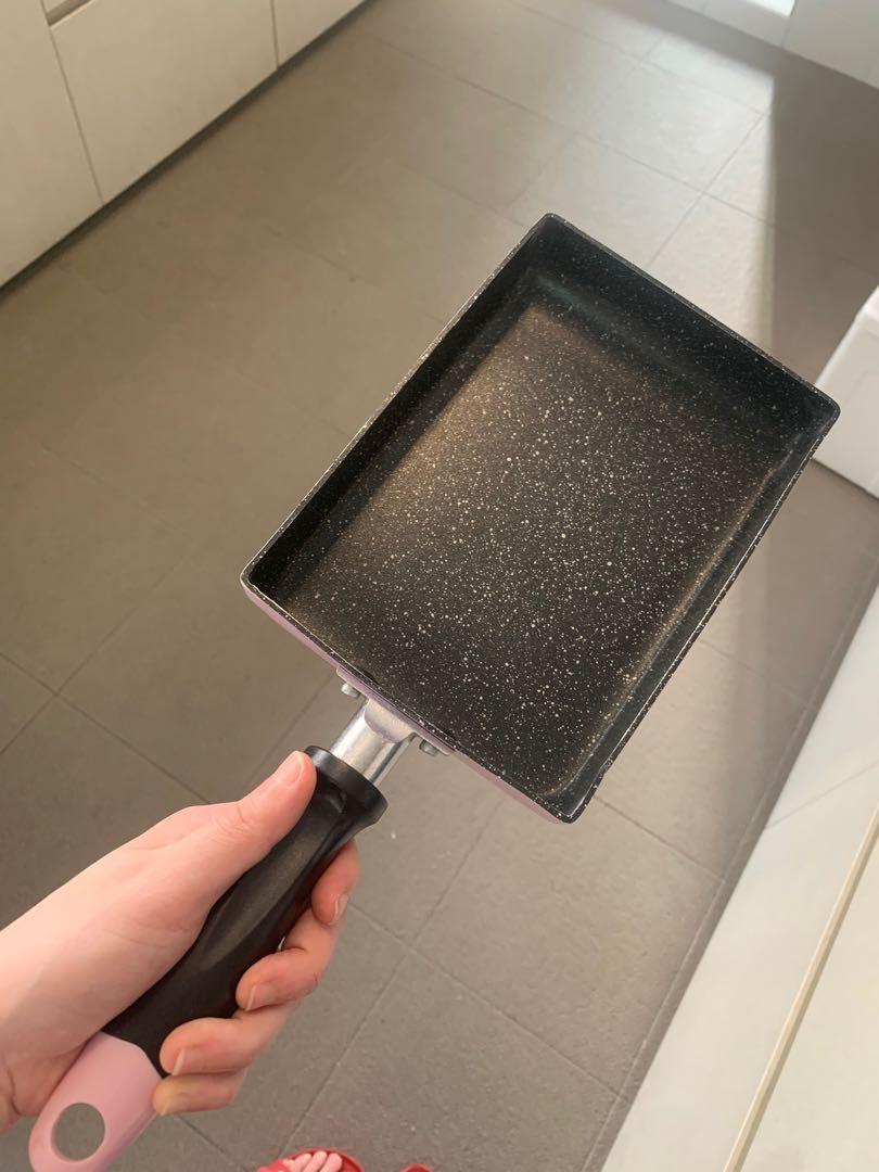 Stainless Steel Japanese Square Omelette Pan NonStick Frying Pan, Furniture & Home Living