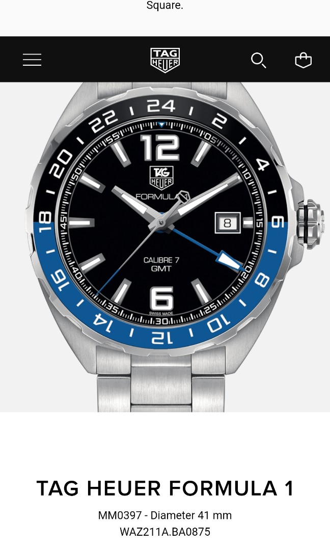 Tag heuer formula 1 gmt waz211a, Luxury 