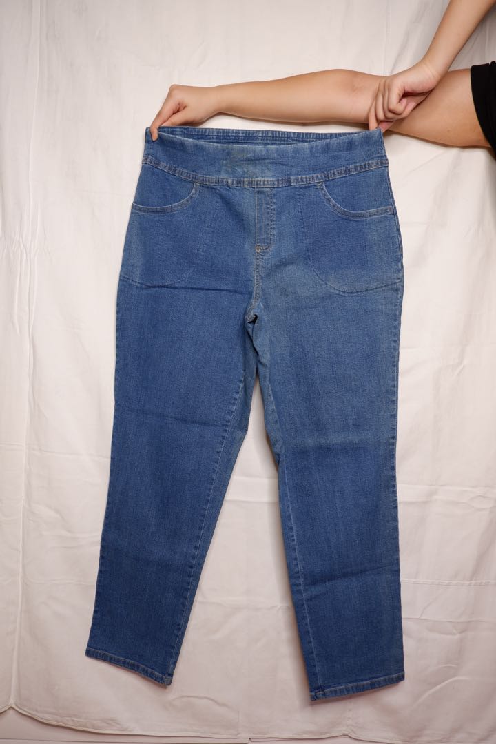 terra sky plus size denim pants (stretch), Women's Fashion, Bottoms, Jeans  on Carousell
