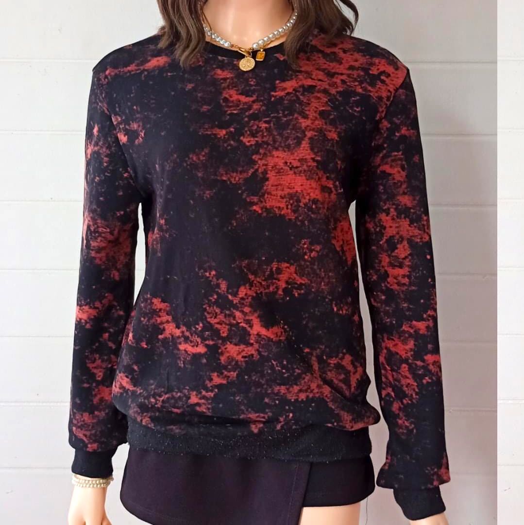 tie dye black sweater