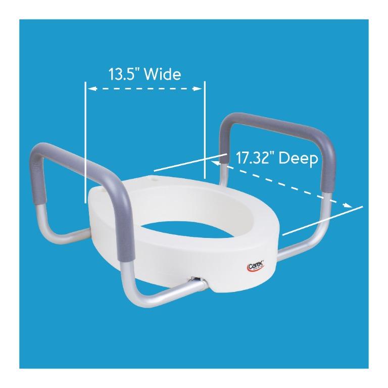 Toilet Seat Elevator with Handle_2 (Standard), Furniture & Home Living, Bathroom & Kitchen