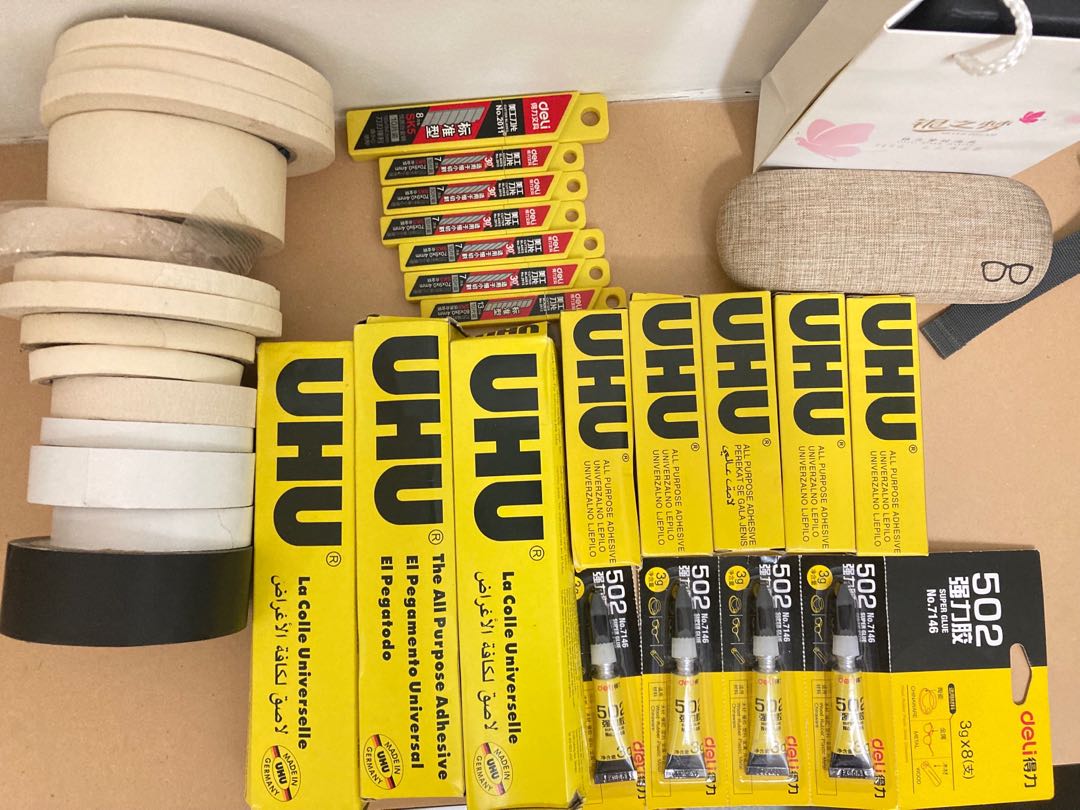 UHU Glue Masking Tape penknife, Hobbies & Toys, Stationery & Craft