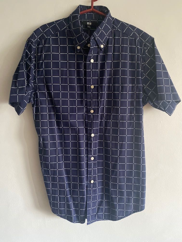 uniqlo checkered polo