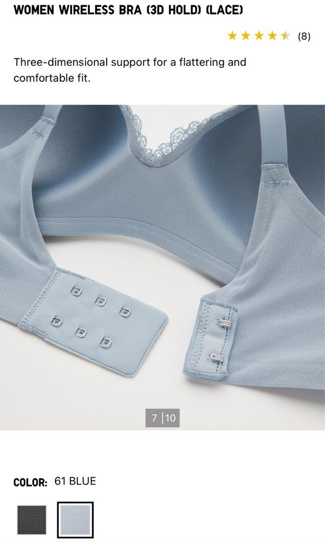 Uniqlo women wireless bra (3D HOLD), 女裝, 內衣和休閒服- Carousell