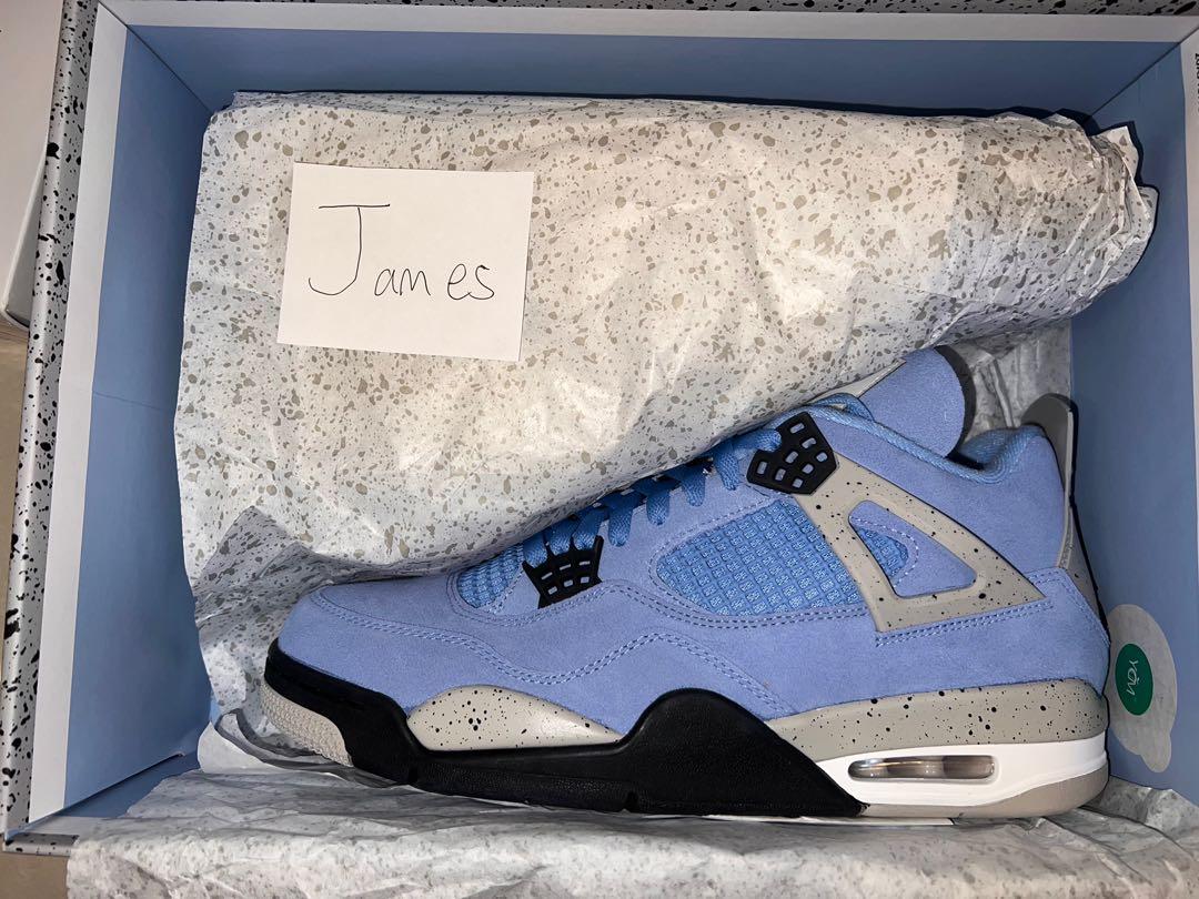 air jordan 4 retro university blue size 10