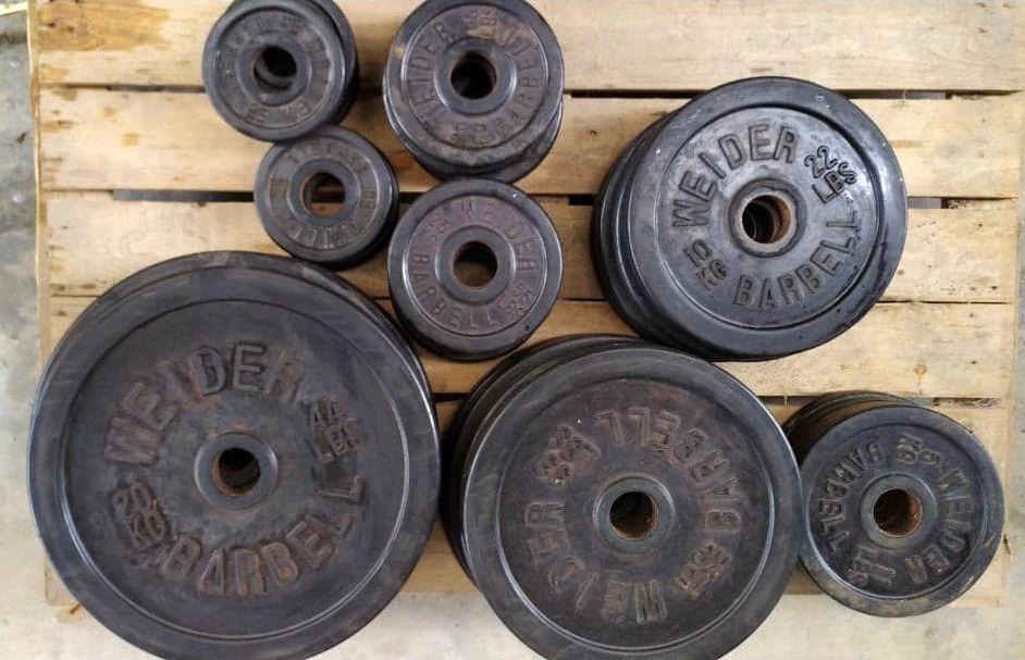 Weider dumbbell 2025 plates