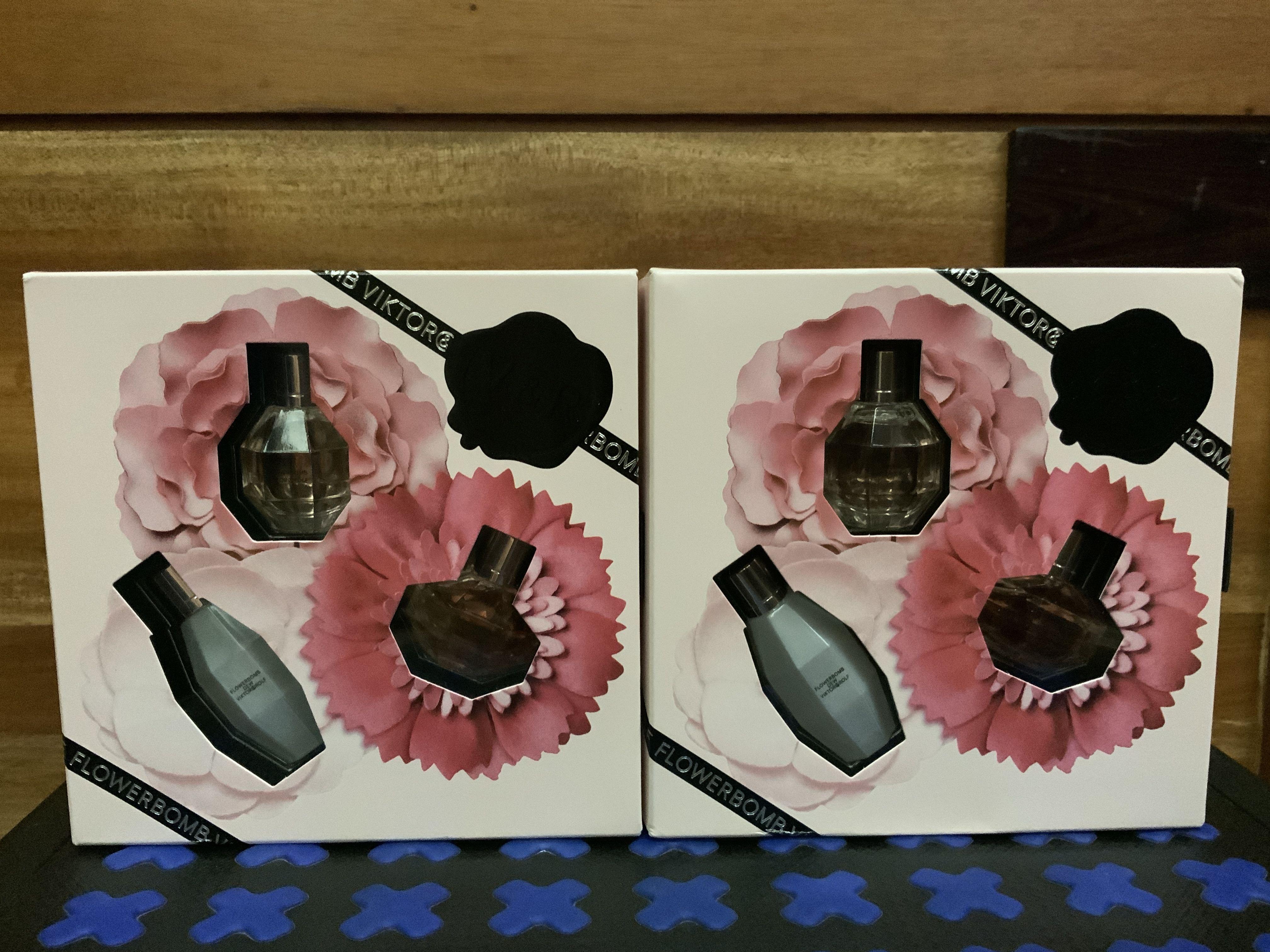 Viktor Rolf Flowerbomb Mini Trio Edp Beauty Personal Care Fragrance Deodorants On Carousell