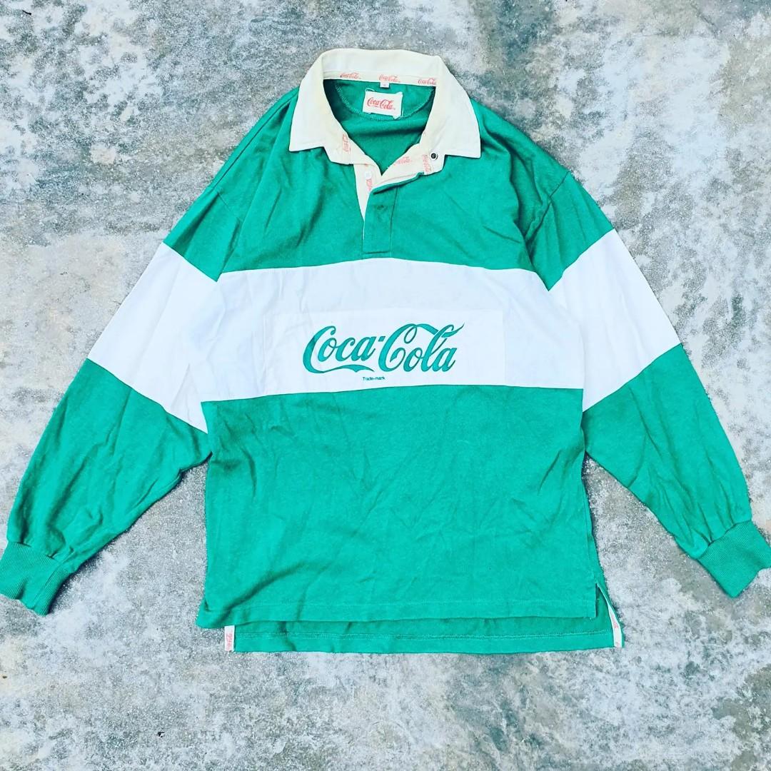 Vintage 80s polo rugby coca cola shirt 