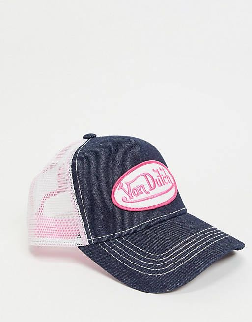 Von Dutch Denim Trucker Cap, Men's 