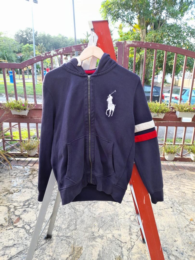 Polo hoodie deals big logo