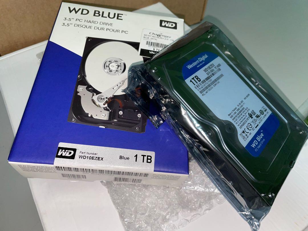 Disque Dur Interne Western Digital Blue SATA 1 TO/TB 3.5 7200RPM