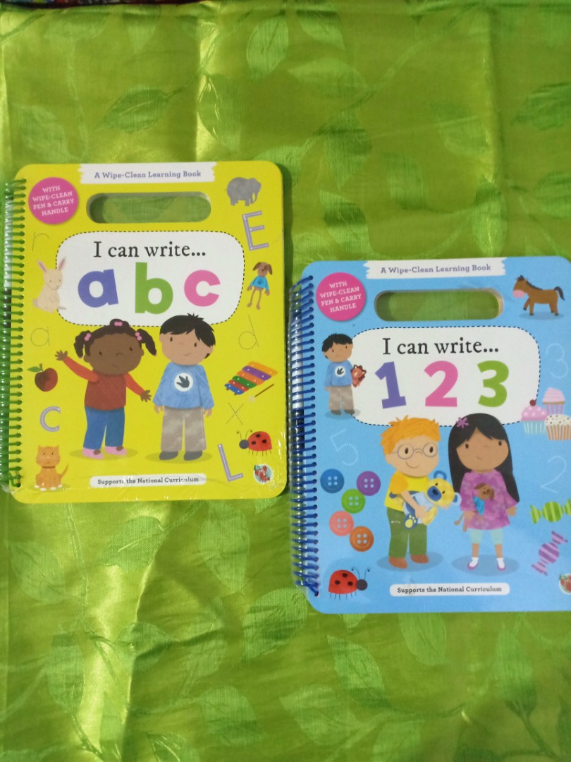 Wipe Clean Learning Book Set ABC and 123, Hobbies & Toys, Books