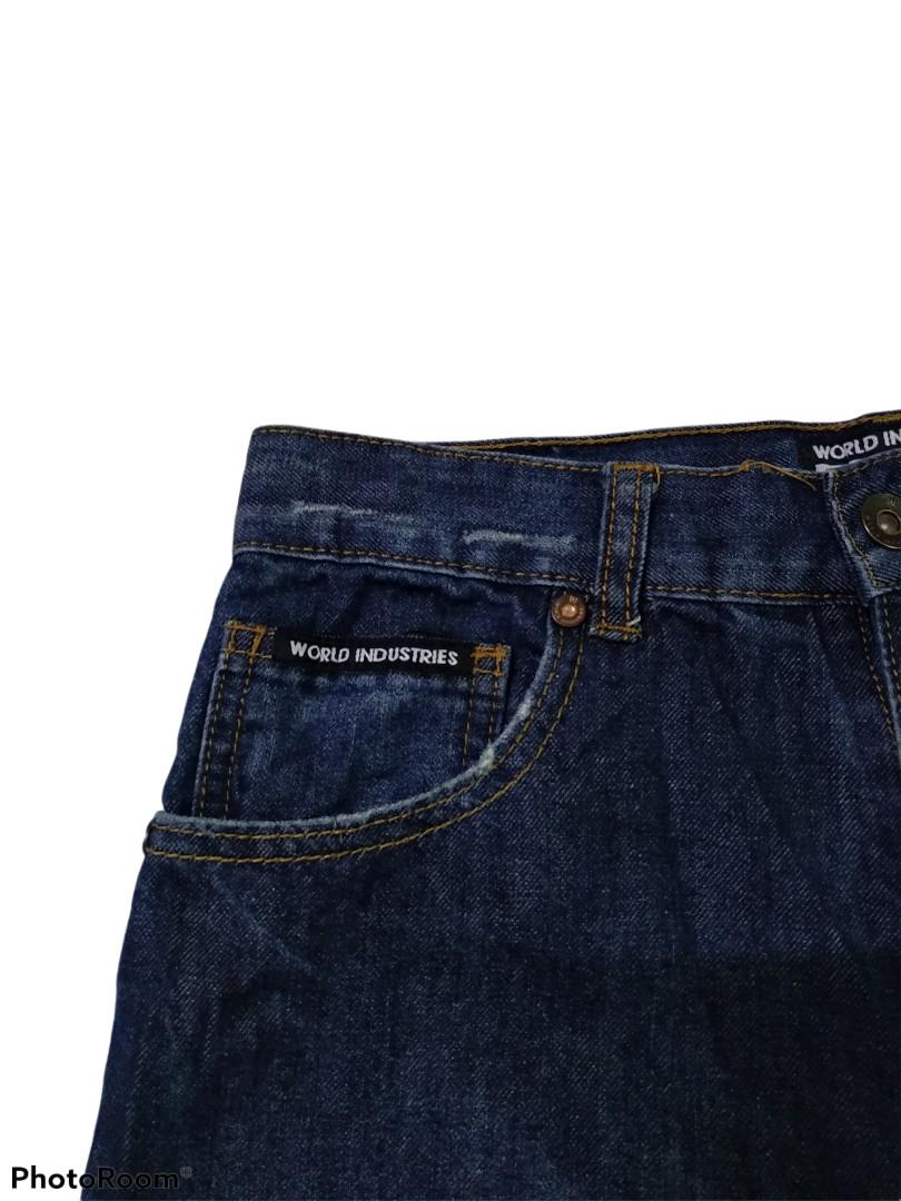 World industries skateboarding skate streetwear skateboard street wear seluar pendek jeans short pants