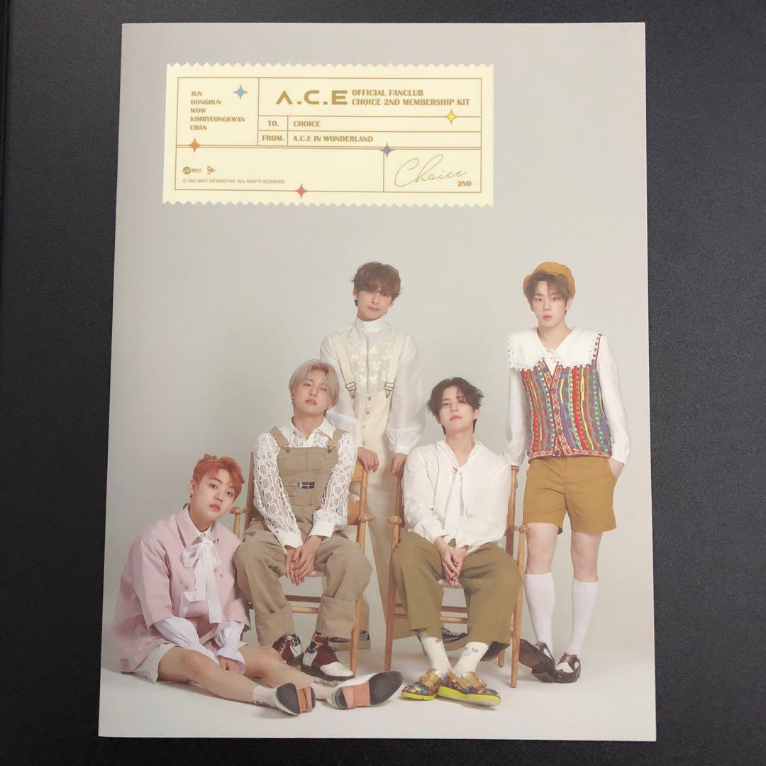 WTS A.C.E CHOICE 2ND OFFICIAL FANCLUB MEMBERSHIP KIT JUNHEE JUN DONGHUN  BYEONGKWAN BK SEHYOON WOW CHAN YUCHAN