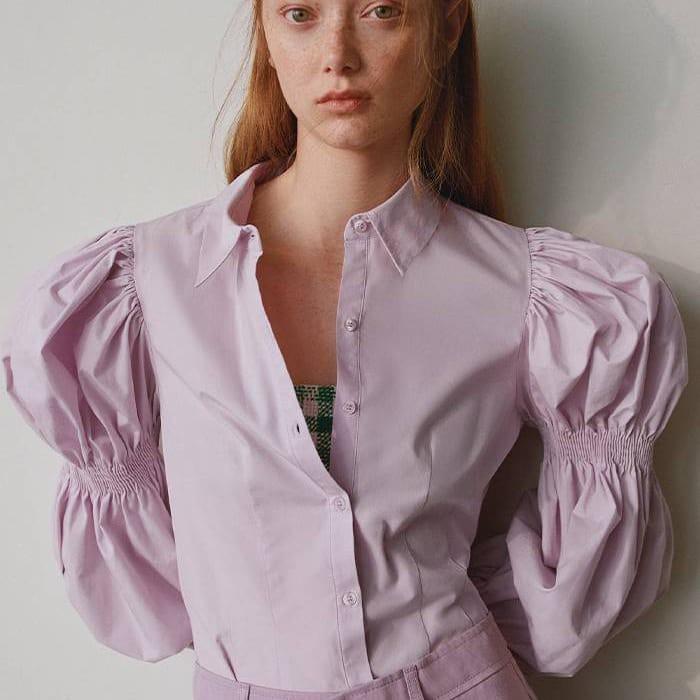 Zara poplin lilac shirt limitid edition 