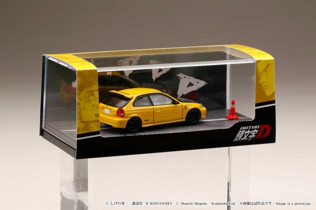 清貨Hobby Japan 1/64 頭文字D Honda Civic Type R EK9 附東堂塾