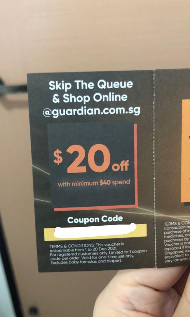 $20 off $40 (50% off) Guardian Voucher, Tickets & Vouchers ...