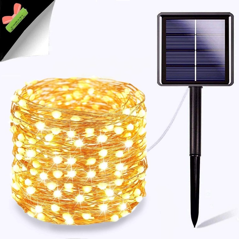 10m Solar Garden Lights Wedding Tree 100 LED 8 Modes Solar Lights Outdoor Pathway Garden Red for Christmas Criacr Solar String Lights Party Home